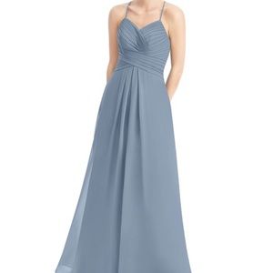 Azazie Cecilia Dusty Blue Bridesmaids gown